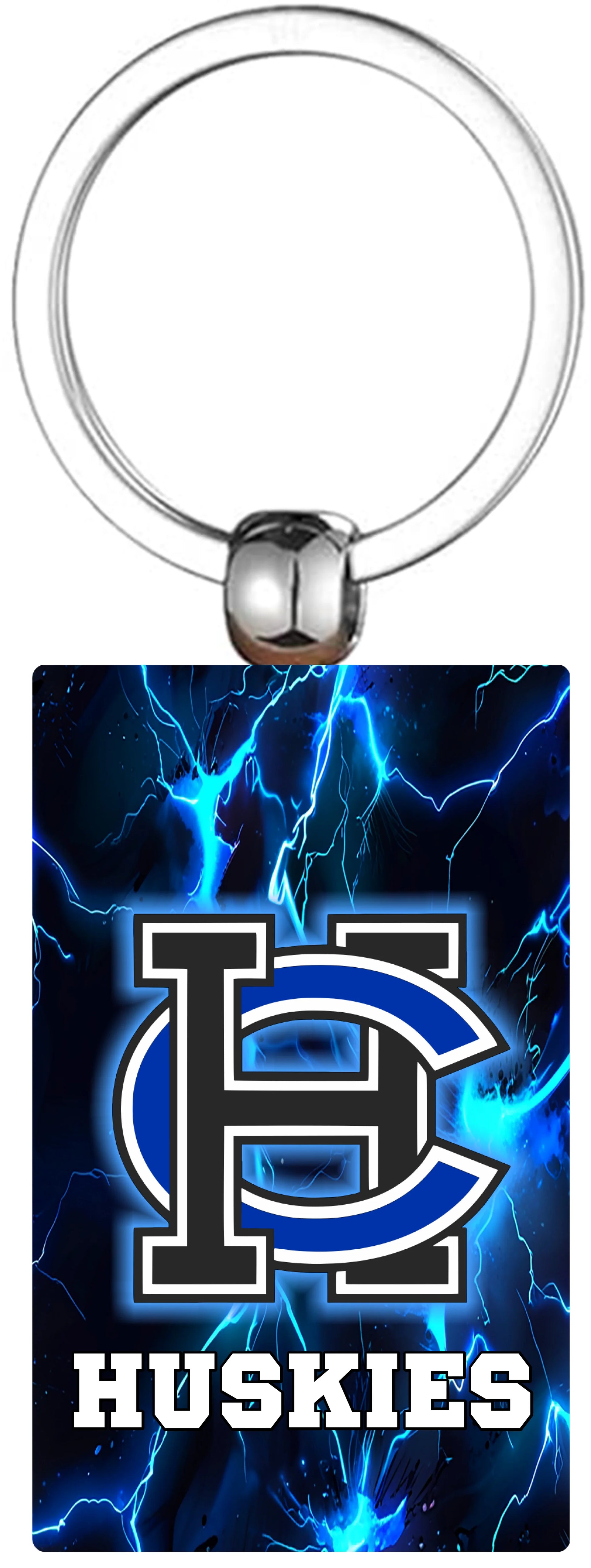 HC Splash Wooden Keychain for teeinblue product blank