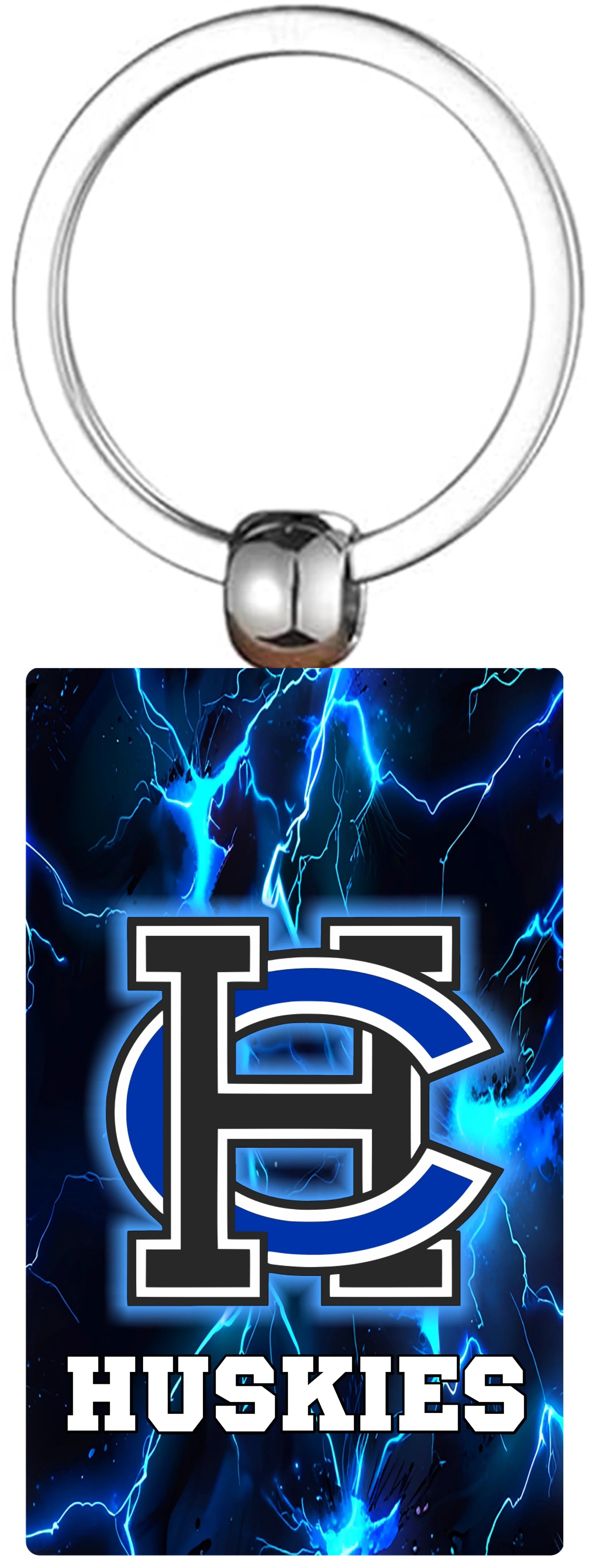 HC Splash Wooden Keychain for teeinblue product blank