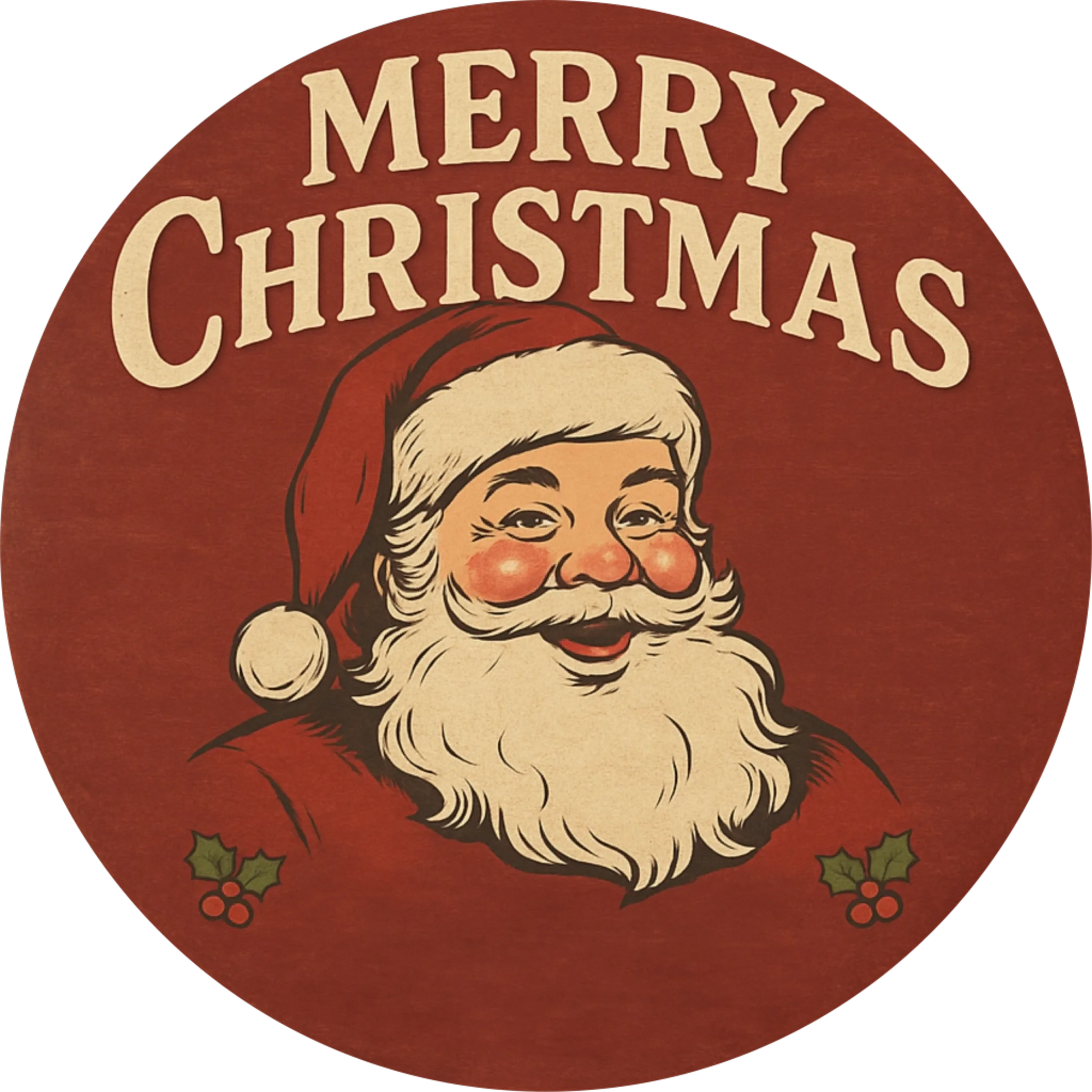 Vintage Series Christmas Ornaments 001 - 09 - Santa