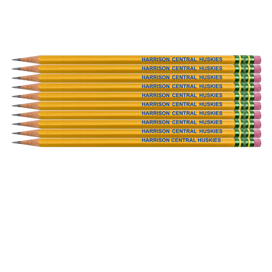 Harrison Central Huskies Ticonderoga Brand Pencils
